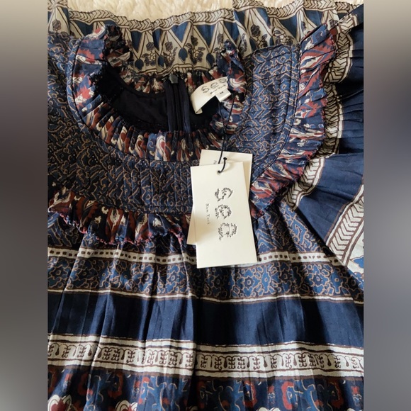 NWT Sea New York Tasha Print Short Sleeve Mini Tiered Dress Size M - Picture 5 of 8